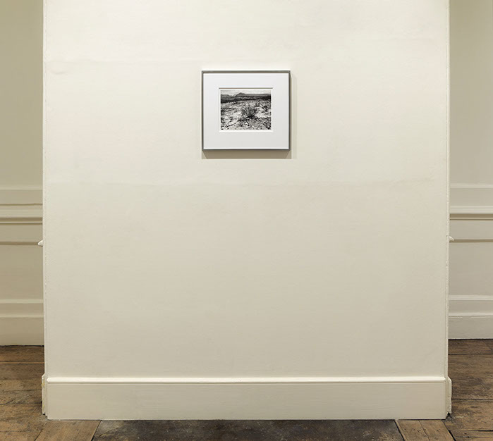 Installation view of John Riddy's exhibition with James Castle - "Of Things Placed" - at Frith Street Gallery in 2015