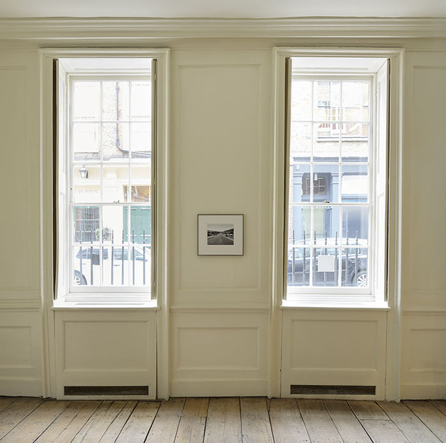 Installation view of John Riddy's exhibition with James Castle - "Of Things Placed" - at Frith Street Gallery in 2015