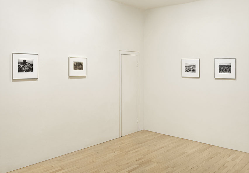Installation view of John Riddy's exhibition with James Castle - "Of Things Placed" - at Frith Street Gallery in 2015