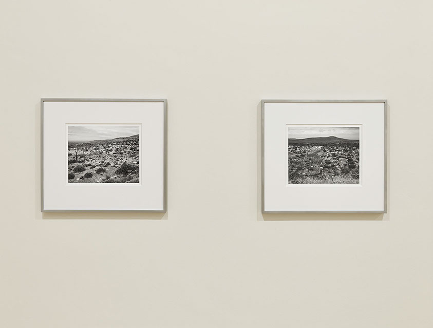 Installation view of John Riddy's exhibition with James Castle - "Of Things Placed" - at Frith Street Gallery in 2015